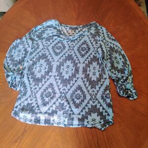 Kustive brand Blue Women's Top - Size: 16      0946